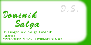 dominik salga business card